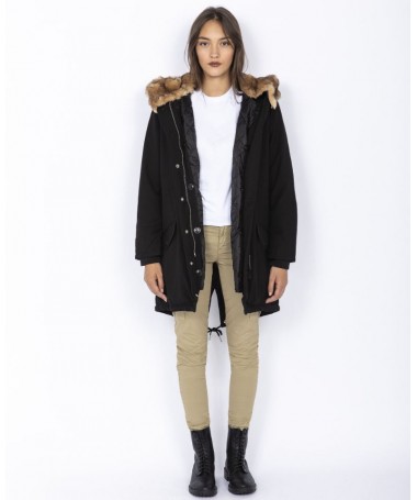 PARKA SCHOTT A CAPUCHE A FOURRURE AMOVIBLE JKTHEAT2W FIESTA