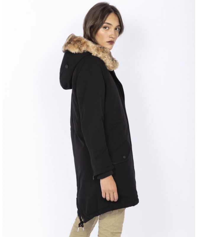 Parka Schott avec capuche à fourrure synthétique amovible JKTHEAT2W