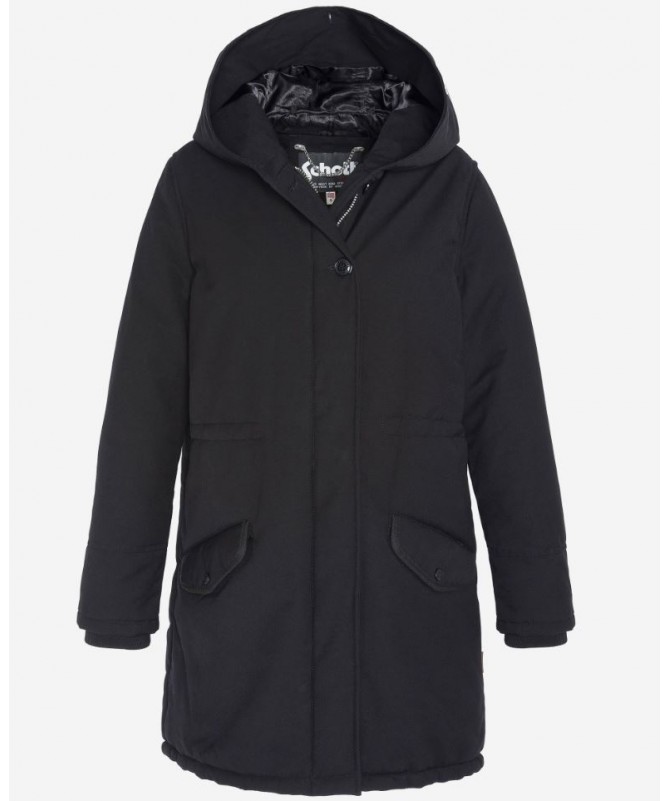 Parka Schott avec capuche à fourrure synthétique amovible JKTHEAT2W