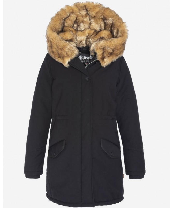 Parka Schott avec capuche à fourrure synthétique amovible JKTHEAT2W