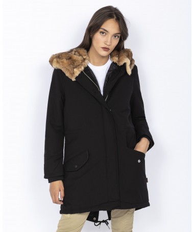 PARKA SCHOTT A CAPUCHE A FOURRURE AMOVIBLE JKTHEAT2W FIESTA