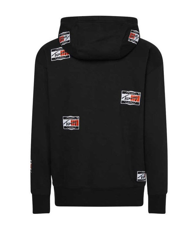 SWEAT A CAPUCHE NOIR LOGO TOMMY DM0DM12386 FIESTA