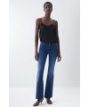JEANS WONDER PUSH UP FLARE EN DENIM FONCÉ SALSA FIESTA
