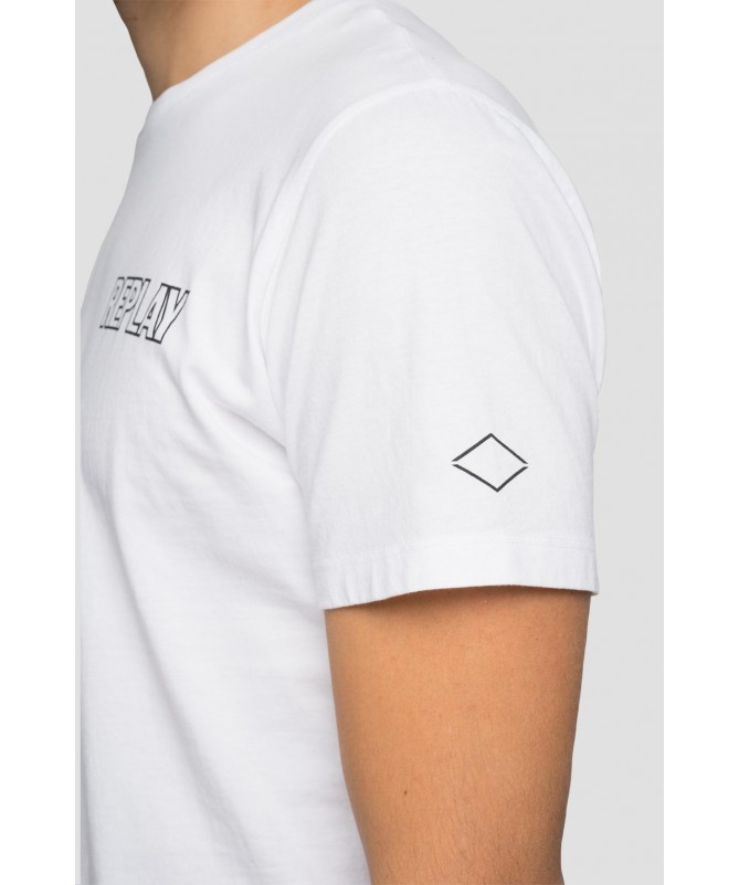 T-SHIRT EN COTON IMPRIMÉ REPLAY M6008 .000.2660 FIESTA