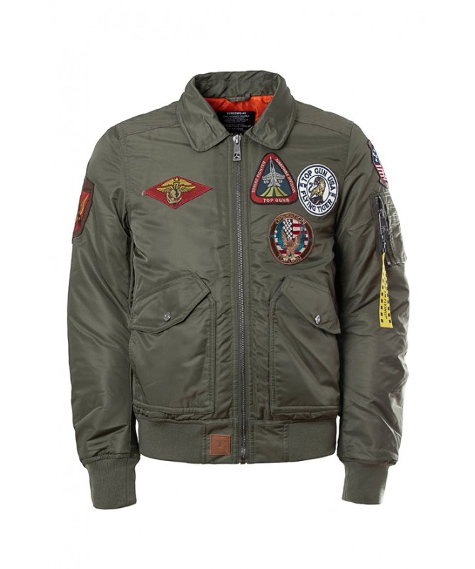 BOMBERS AVEC ÉCUSSON ET COL FOURRURE DÉTACHABLE TG-CWU45-V1 DISPONIBLE UNIQUEMENT CHEZ FIESTA