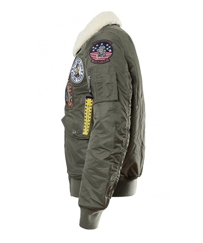 BOMBERS AVEC ÉCUSSON ET COL FOURRURE DÉTACHABLE TG-CWU45-V1 DISPONIBLE UNIQUEMENT CHEZ FIESTA