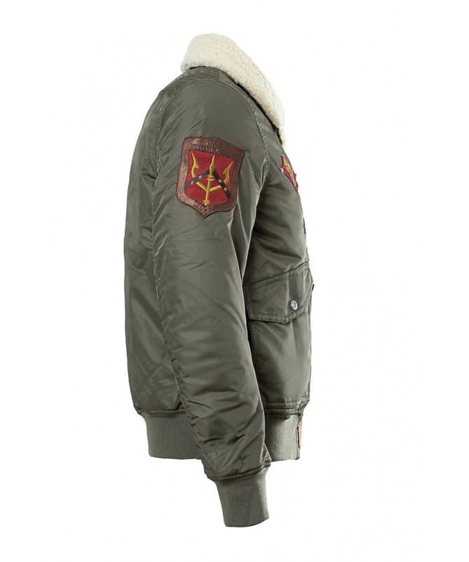 BOMBERS AVEC ÉCUSSON ET COL FOURRURE DÉTACHABLE TG-CWU45-V1 DISPONIBLE UNIQUEMENT CHEZ FIESTA