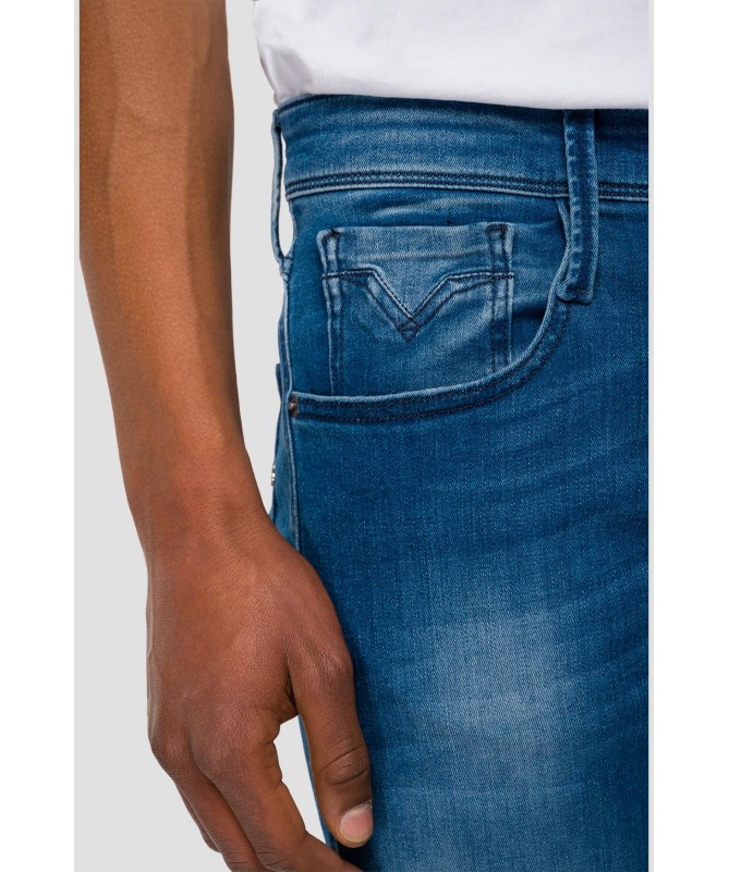 JEAN COUPE SLIM DENIM INDIGO ANBASS REPLAY  M914Y .000.41A 861 FIESTA