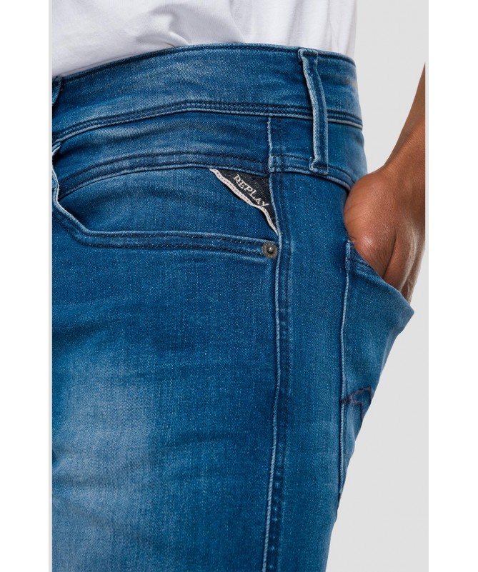 JEAN COUPE SLIM DENIM INDIGO ANBASS REPLAY  M914Y .000.41A 861 FIESTA