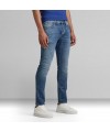 Le jean G-Star 3301 Slim taille mi haute couleur faded santorini. 
51001-C911 FIESTA