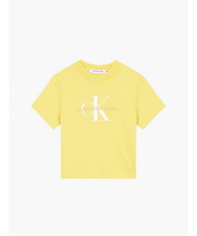 T shirt Calvin Klein pour femme taille haute manches courtes. 
J20J218852 - Fiesta