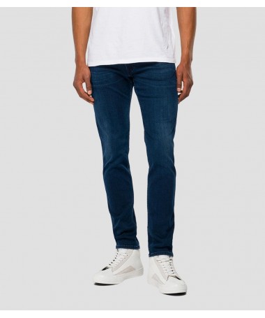 Jean homme coupe slim en denim indigo foncé 
M914Y .000.41A 90A FIESTA