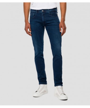 Jean homme coupe slim en denim indigo foncé 
M914Y .000.41A 90A FIESTA