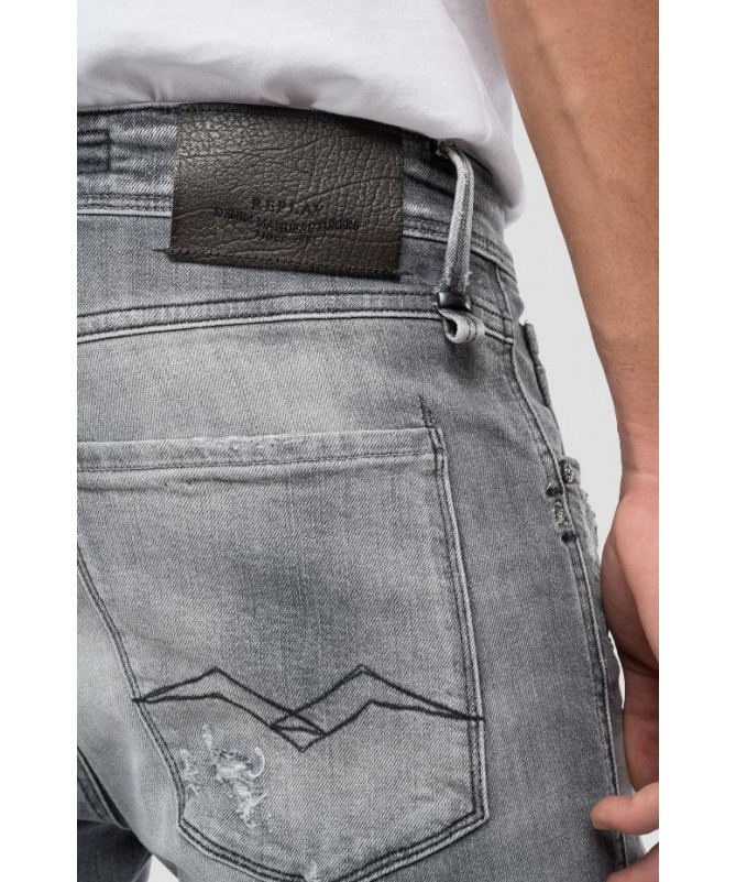 Jean homme super coupe slim en denim stretch power. Marque Replay Fashion Box. 
MA934Q.000.199 244 fiesta