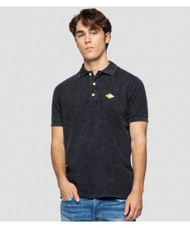 POLO EN PIQUÉ DE COTON REPLAY