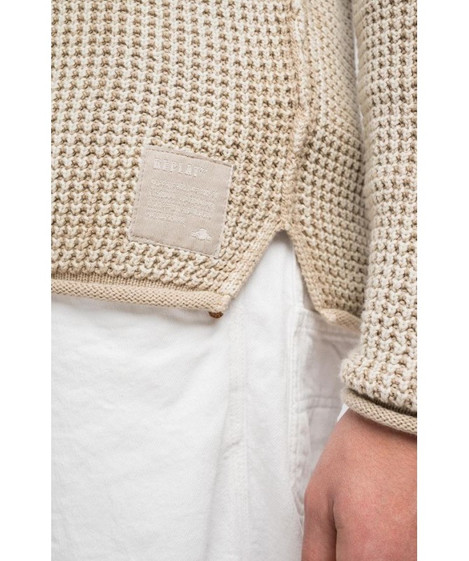 Pull ras-du-cou homme en pur coton teinture pièce en maille
UK8274.000.G21280Q FIESTA