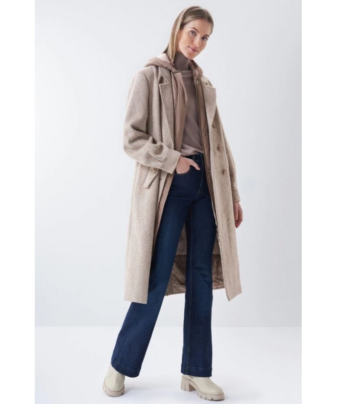 Manteau long en tissu coupe regular pour femme de la marque Salsa.
125805 fiesta