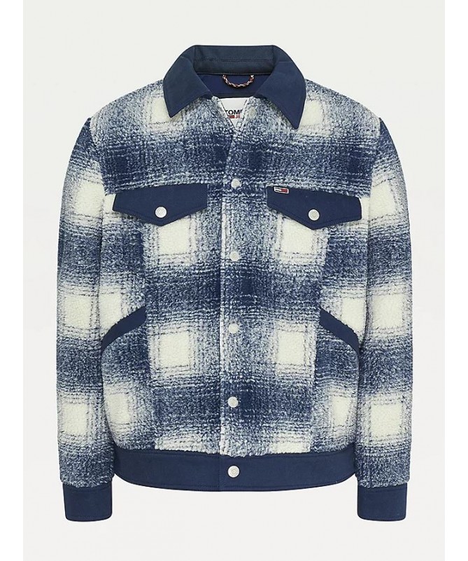 SURCHEMISE TRUCKER À CARREAUX EN SHERPA DM0DM12302 fiesta