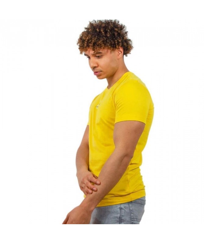 Calvin Klein T-shirt à logo monogramme couleur jaune citron pour homme.  J30J319877
fiesta