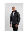 Blouson cuir à capuche zippé RYDE BARCELONA de REDSKINS. FIESTA
