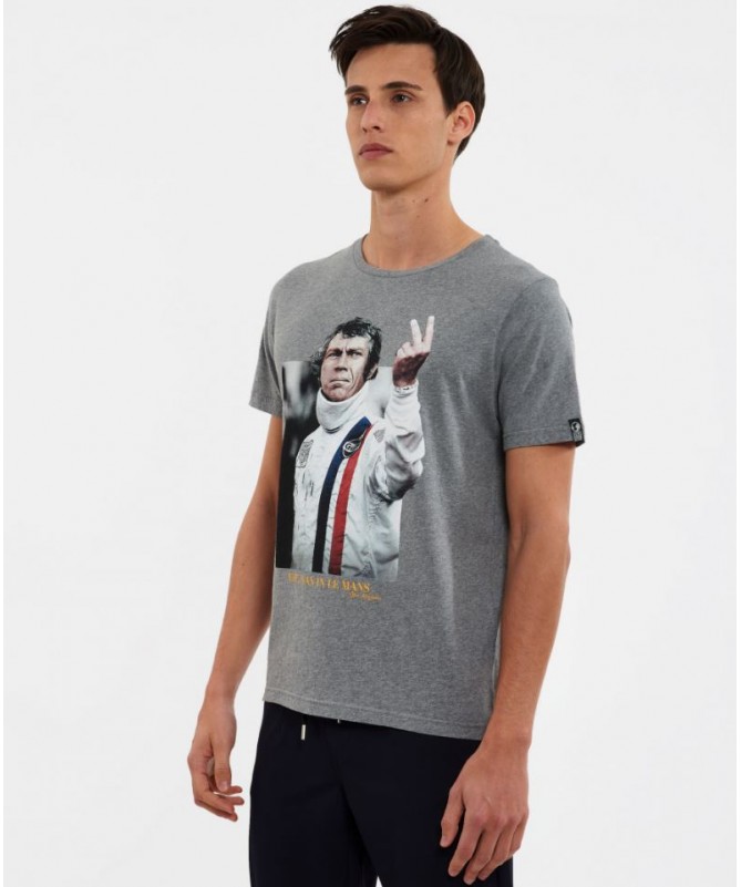 T SHIRT POUR HOMME DE LA MARQUE HERO SEVEN. PHOTO DE STEVE MCQUEEN. VICTORY FIESTA