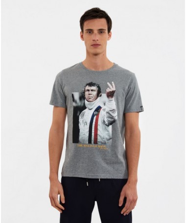 T SHIRT POUR HOMME DE LA MARQUE HERO SEVEN. PHOTO DE STEVE MCQUEEN. VICTORY FIESTA