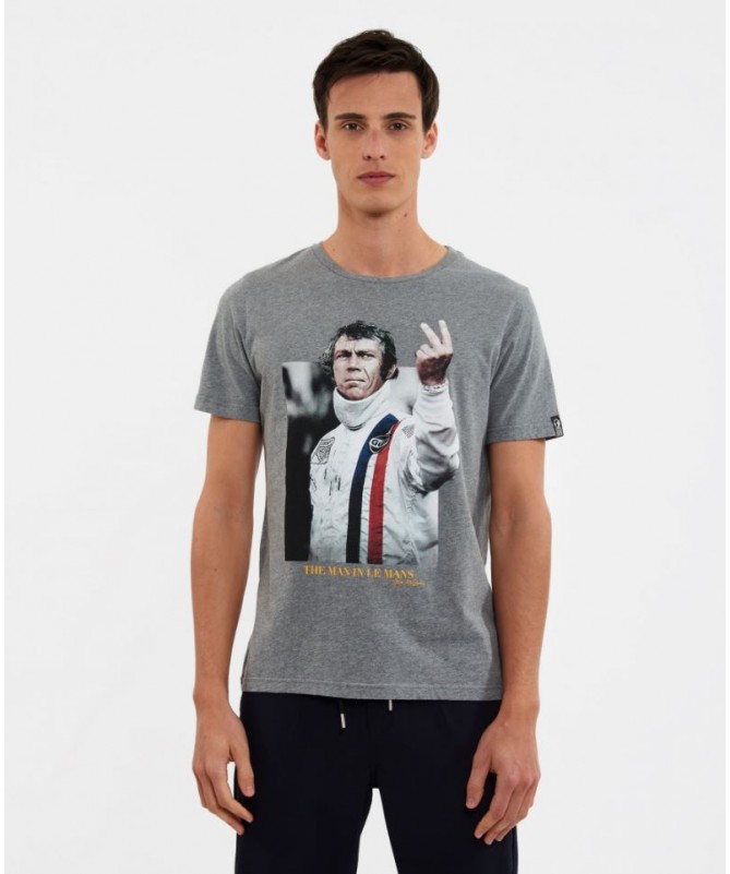 T SHIRT POUR HOMME DE LA MARQUE HERO SEVEN. PHOTO DE STEVE MCQUEEN. VICTORY FIESTA