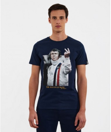 T SHIRT POUR HOMME DE LA MARQUE HERO SEVEN. PHOTO DE STEVE MCQUEEN. VICTORY FIESTA