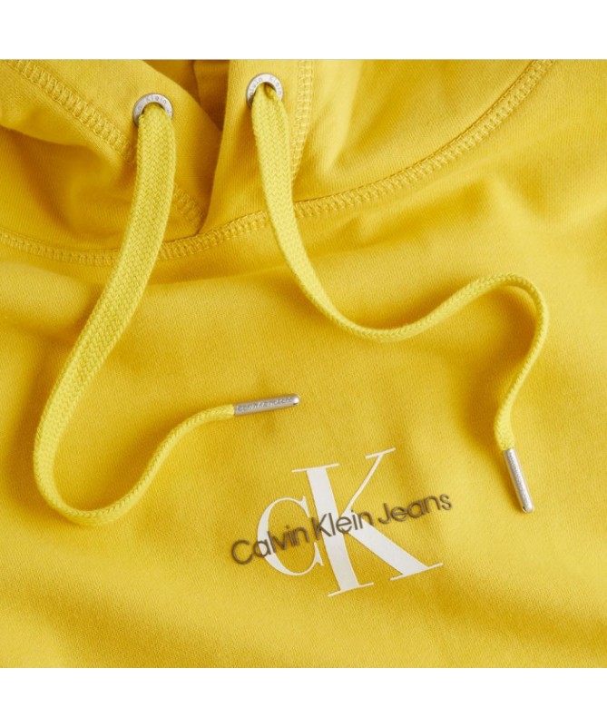 SWEAT À CAPUCHE CALVIN KLEIN AVEC LOGO EN RELIEF SUR LE DEVANT. J30J319698 FIESTA