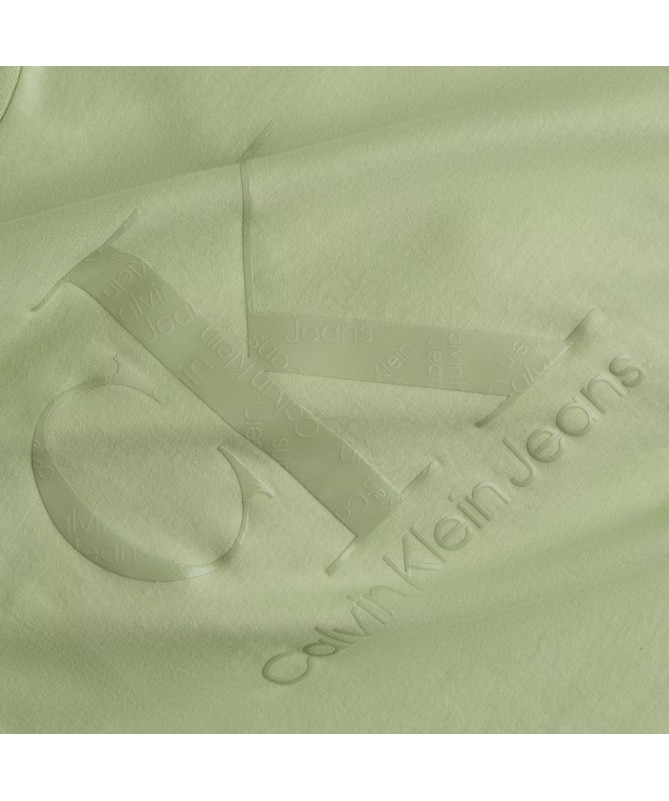 T SHIRT CALVIN POUR FEMME AVEC GROS LOGO THERMOFIXÉ SUR LE DEVANT J20J218264 FIESTA