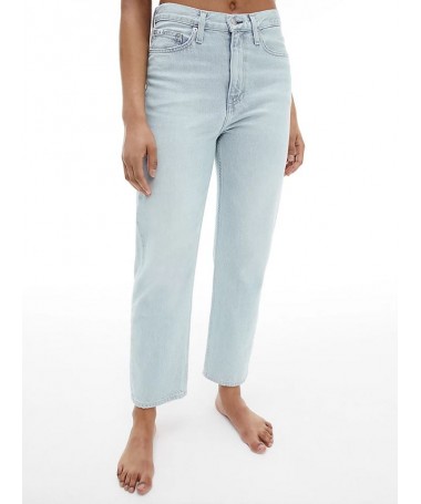 JEAN TAILLE HAUTE EN COTON CALVIN KLEIN POUR FEMME. J20J218634 FIESTA