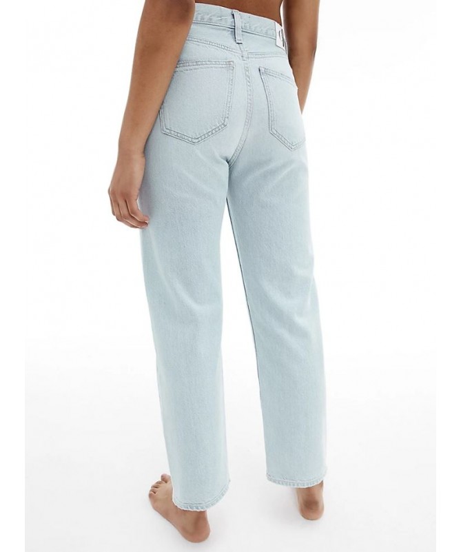 JEAN TAILLE HAUTE EN COTON CALVIN KLEIN POUR FEMME. J20J218634 FIESTA