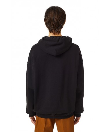 Sweat-shirt Diesel à capuche unisexe en jersey de coton loopback. S-UMMER-BIGOVAL FIESTA