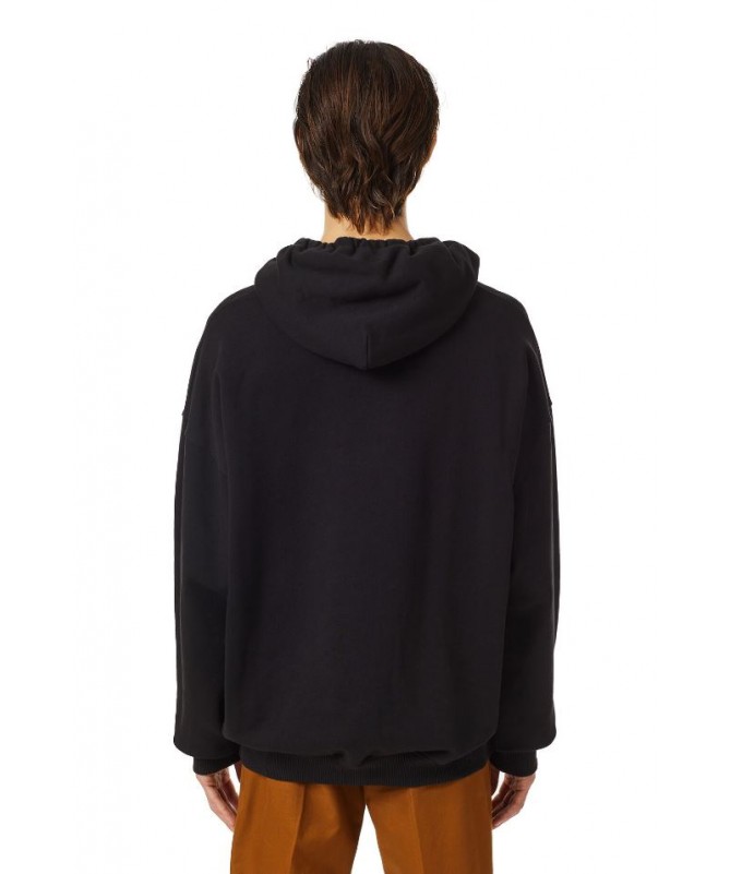 Sweat-shirt Diesel à capuche unisexe en jersey de coton loopback. S-UMMER-BIGOVAL FIESTA