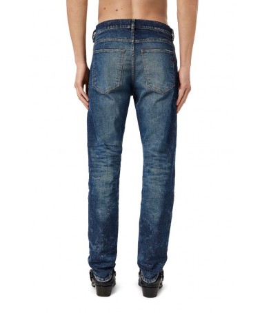 JEAN DIESEL COUPE SLIM DÉLAVÉ BLEU FONCÉ 2019 D-STRUKT 09C73 FIESTA CONCEPT STORE
