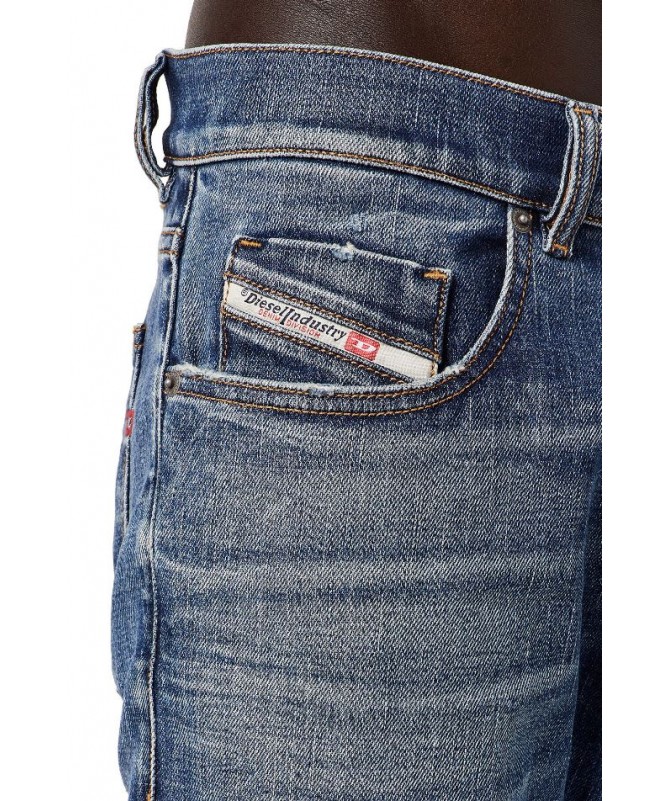 JEAN HOMME DIESEL SLIM BLEU DÉLAVÉ 2019 D-STRUKT 09C61 FIESTA CONCEPT STORE