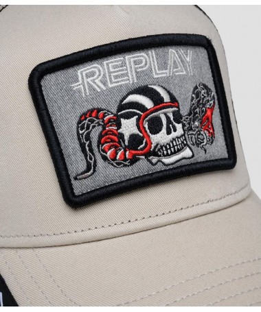 Casquette Replay pour homme avec visière en twill de pur coton. AM4309.000.A0406A FIESTA CONCEPT STORE