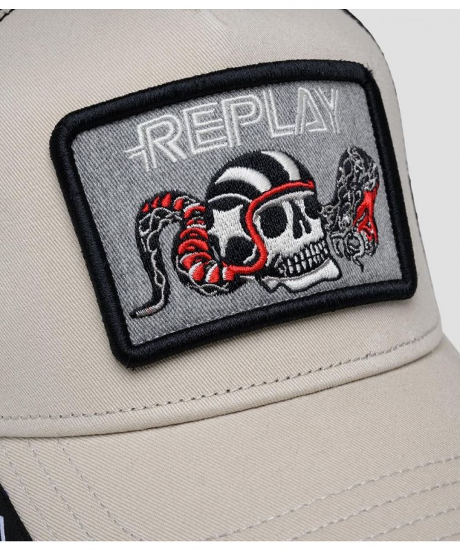 Casquette Replay pour homme avec visière en twill de pur coton. AM4309.000.A0406A FIESTA CONCEPT STORE